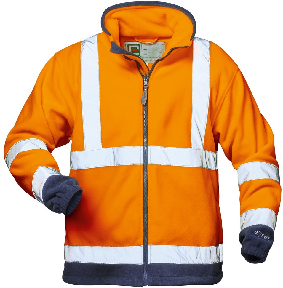 22708 elysee 22708 BENEDIKT Warning protection fleece jacket light orange/marine