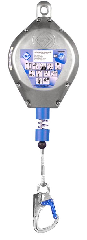 mas-51606 M.A.S 51606-51624 Retractable type fall arrester HSG-ALU 6 - 24m