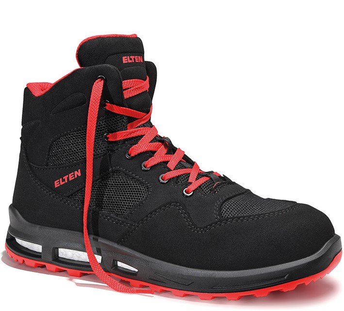 Elten Lakers XXT Mid 769711 laced boot ESD S1P black-red