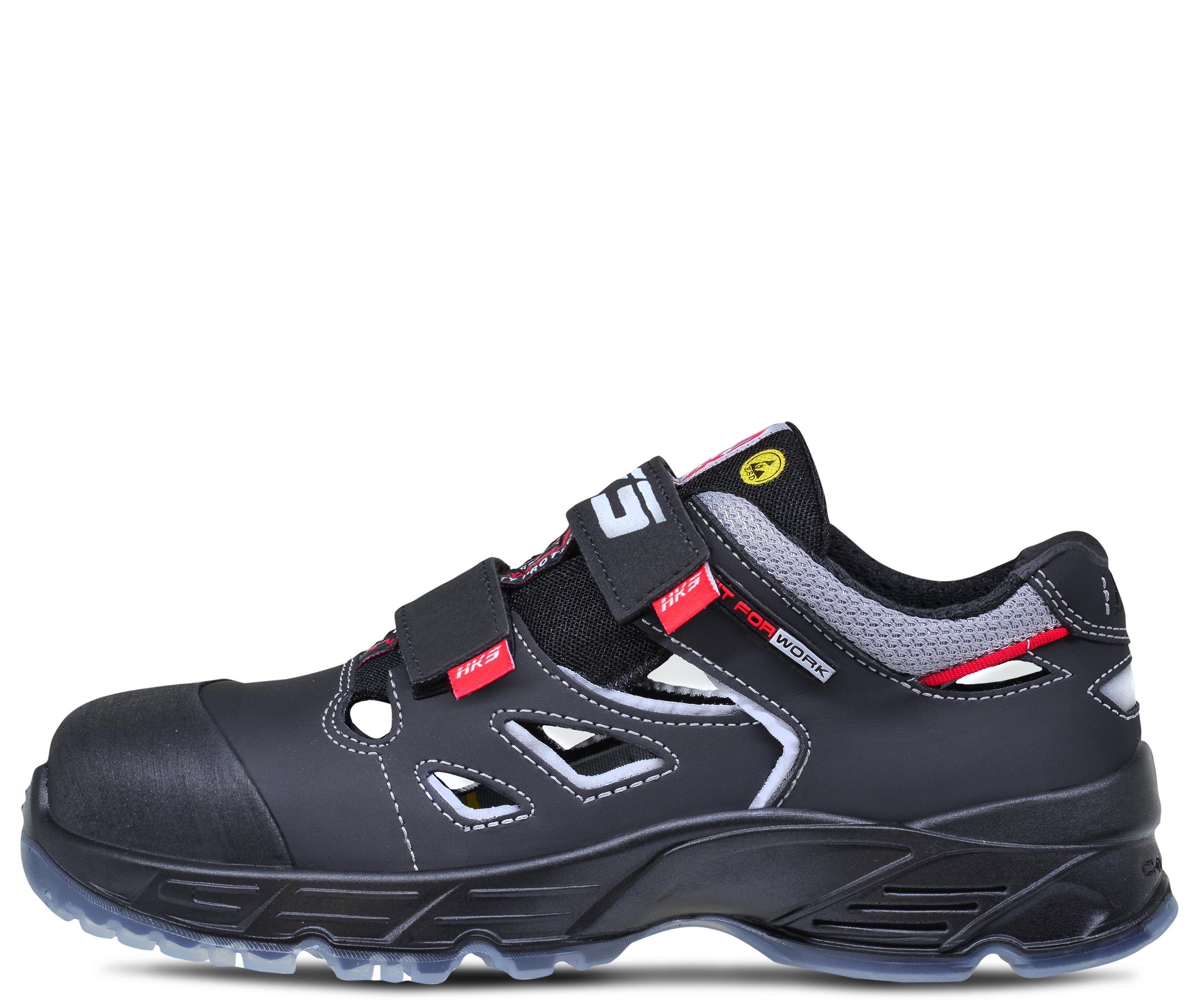Sunliner-v01 HKS Challenger Sunliner Sandalen S1 SRC ESD mit Klettverschluss schwarz