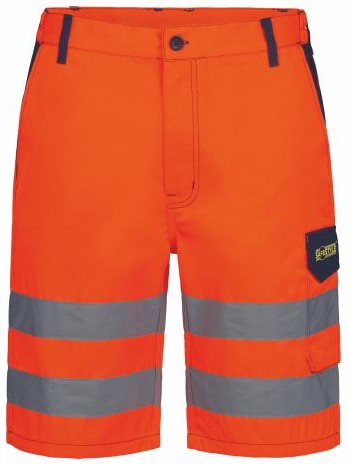 23727 Safestyle 23727 WALSRODE Warnschutz-Shorts leuchtorange-marine