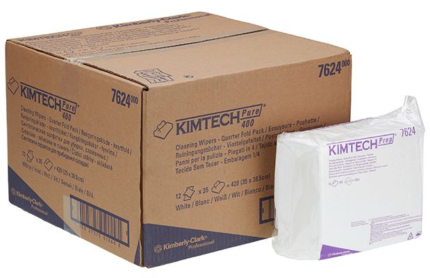 Kimberly Clark Kimtech Pure 7624 Wipes folded