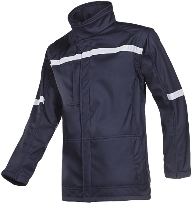 9644_B75_A2_TV4_SIL Sioen Belarto 9644A2TV4 Multinorm Softshell Jacket with removable sleeves