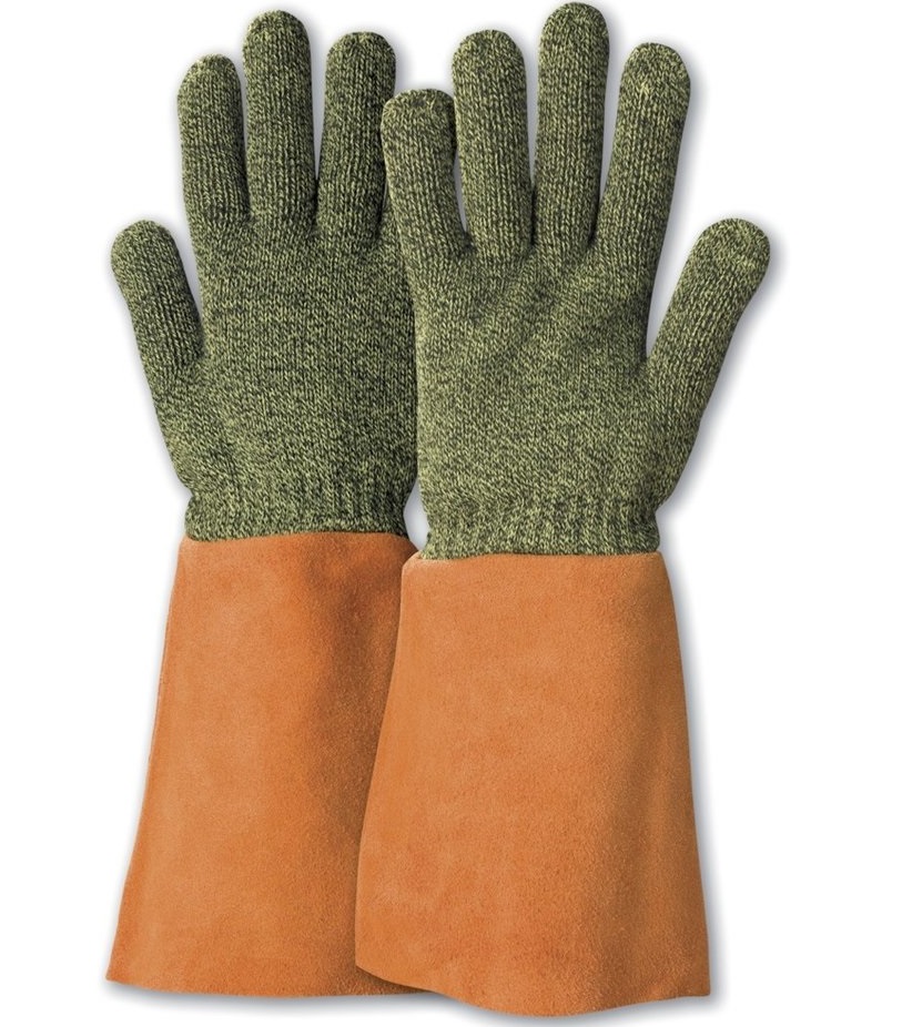 KCL 954 Karbotect mit Lederstulpe Hitze-Schnittschutzhandschuhe bis 250 °C