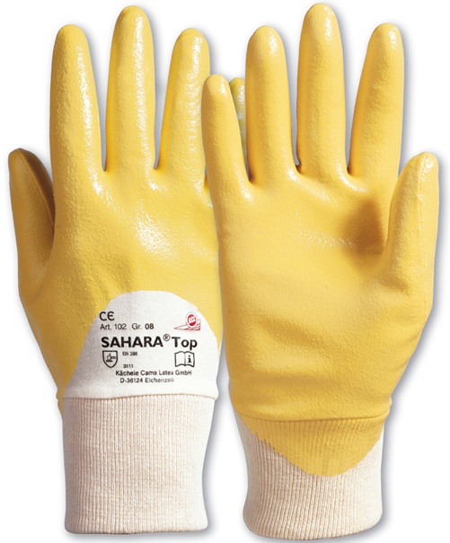 KCL 102 Sahara Top Nitril Schutzhandschuhe silikonfrei und lebensmittelecht