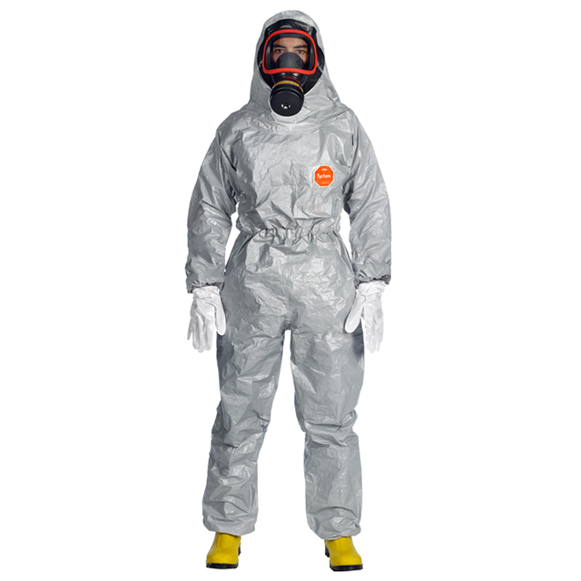 DuPont Overall Tychem 6000 F Plus TF0611TGYUG FaceSeal