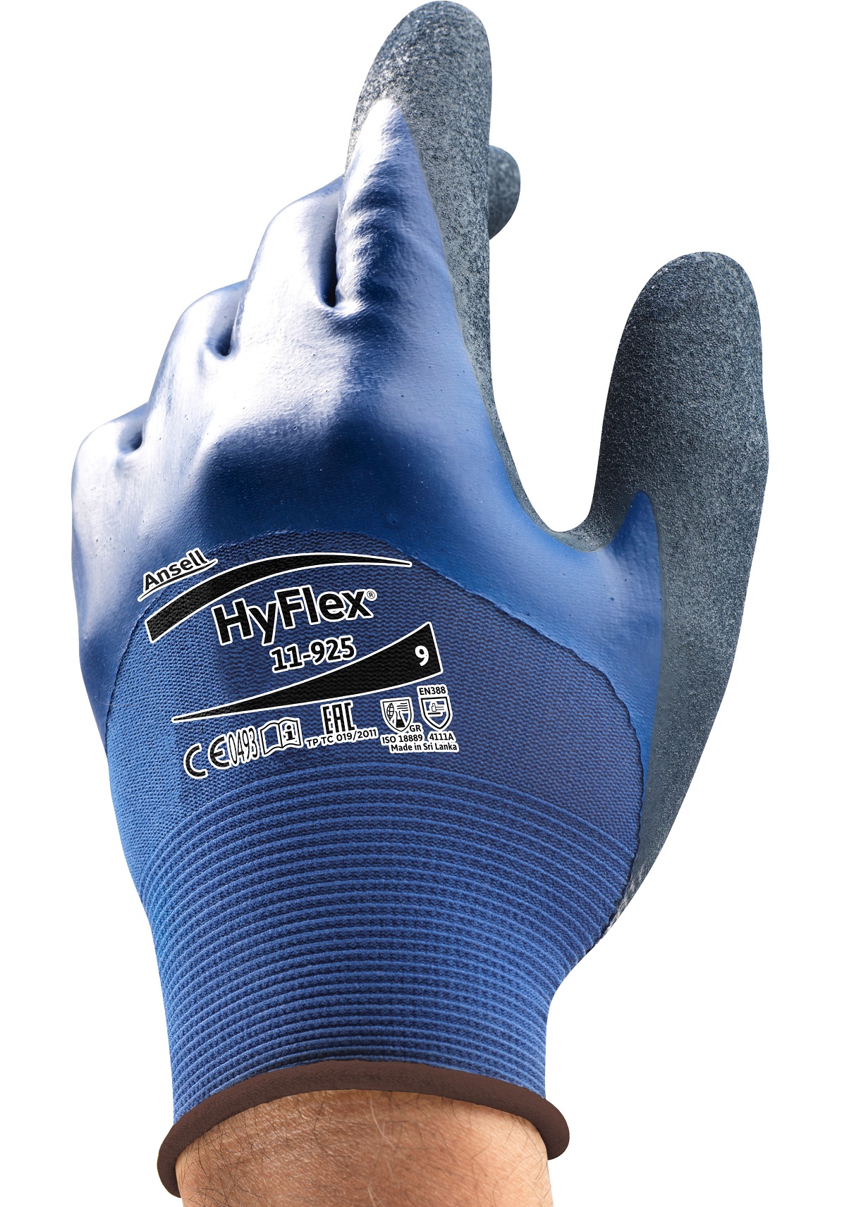 Ansell HyFlex 11-925 Nitril-Schutzhandschuhe teilbeschichtet