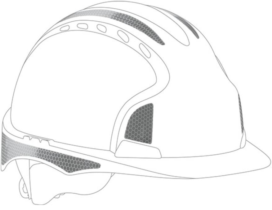 ajh391-002-900 JSP AHV391 CR2 Reflective Kit Sticker for EVO2 and EVO3