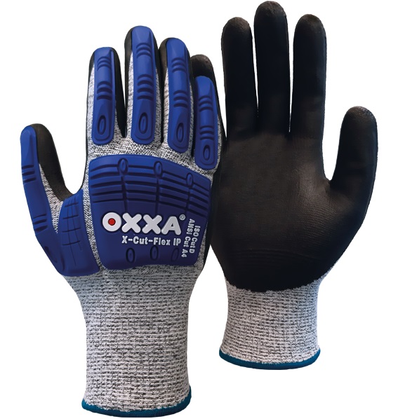 15170500 OXXA X-CUT-FLEX IP 51-705 nitrile shock protection gloves level D