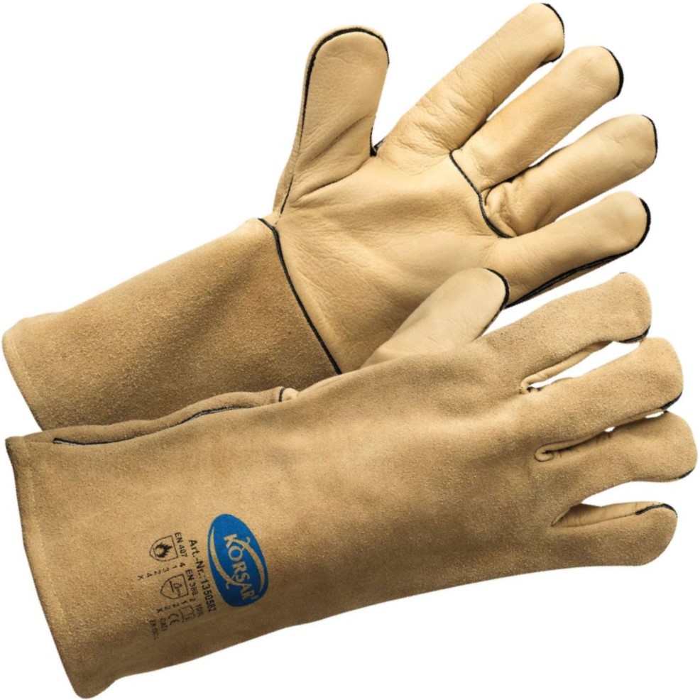 Korsar Welder's glove Koriweld II made of full cowhide and split cowhide leather