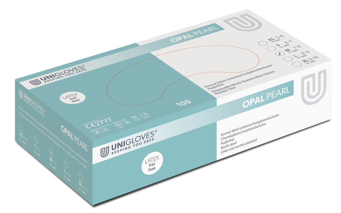 unigloves_opal_pearl__292465 Unigloves Opal Pearl disposable nitrile gloves powder free