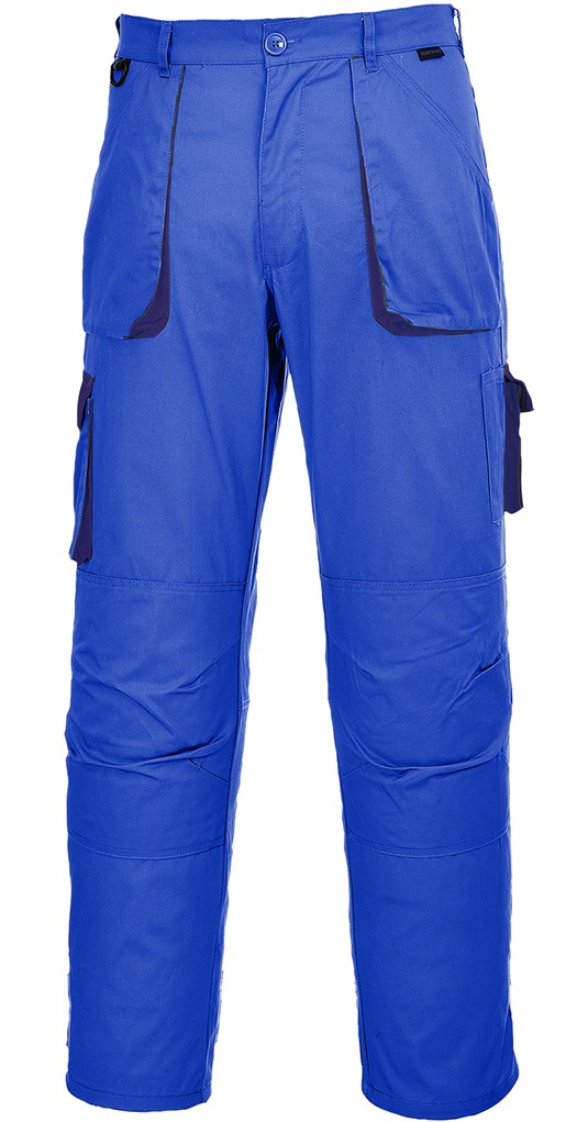 Portwest Texo Kontrast-Shorts Größe M – Schwarz, Elastischer Bund, 60% Baumwolle