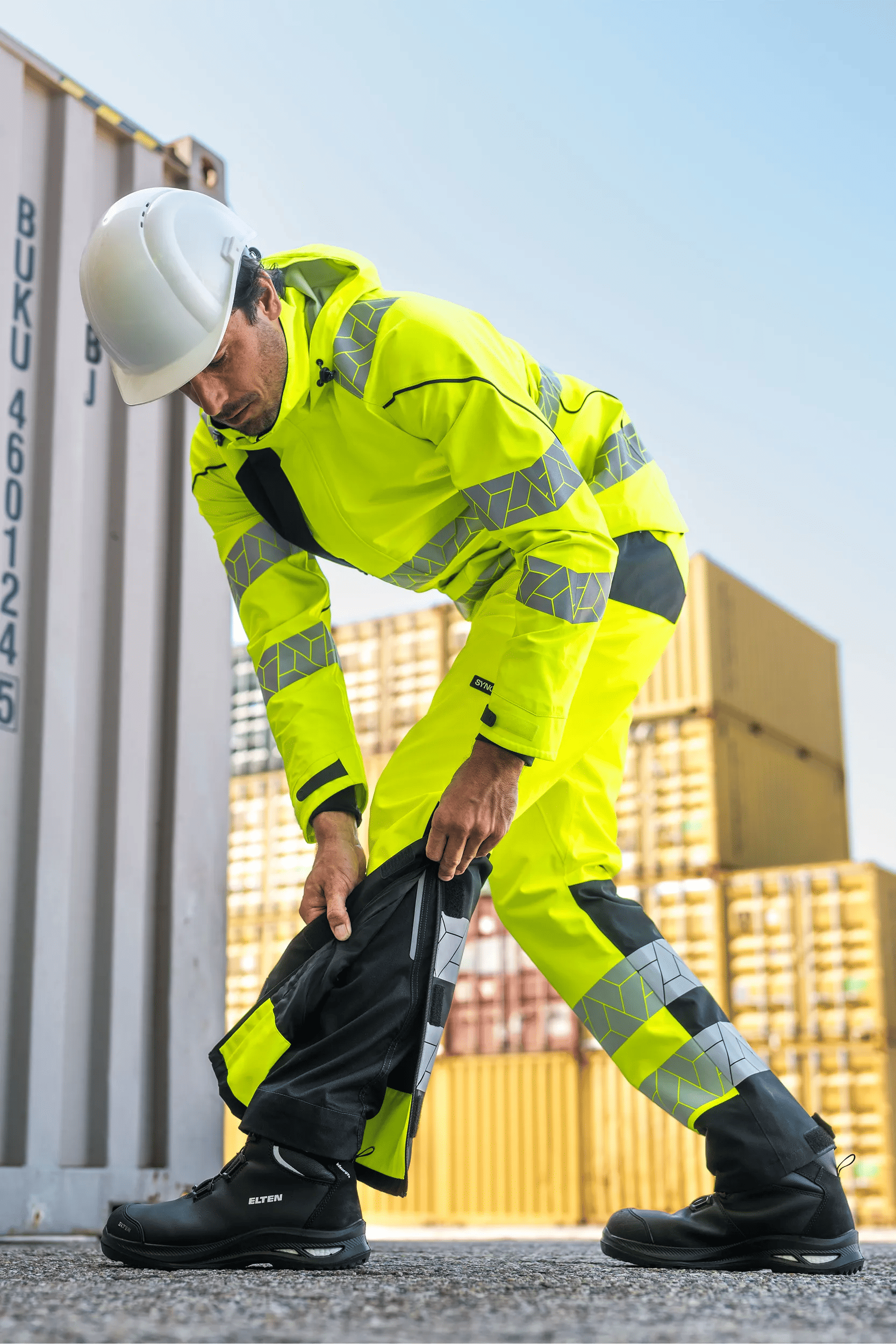 SYNQ® Raylight 103WA2L2I Warnschutz-Regenhose