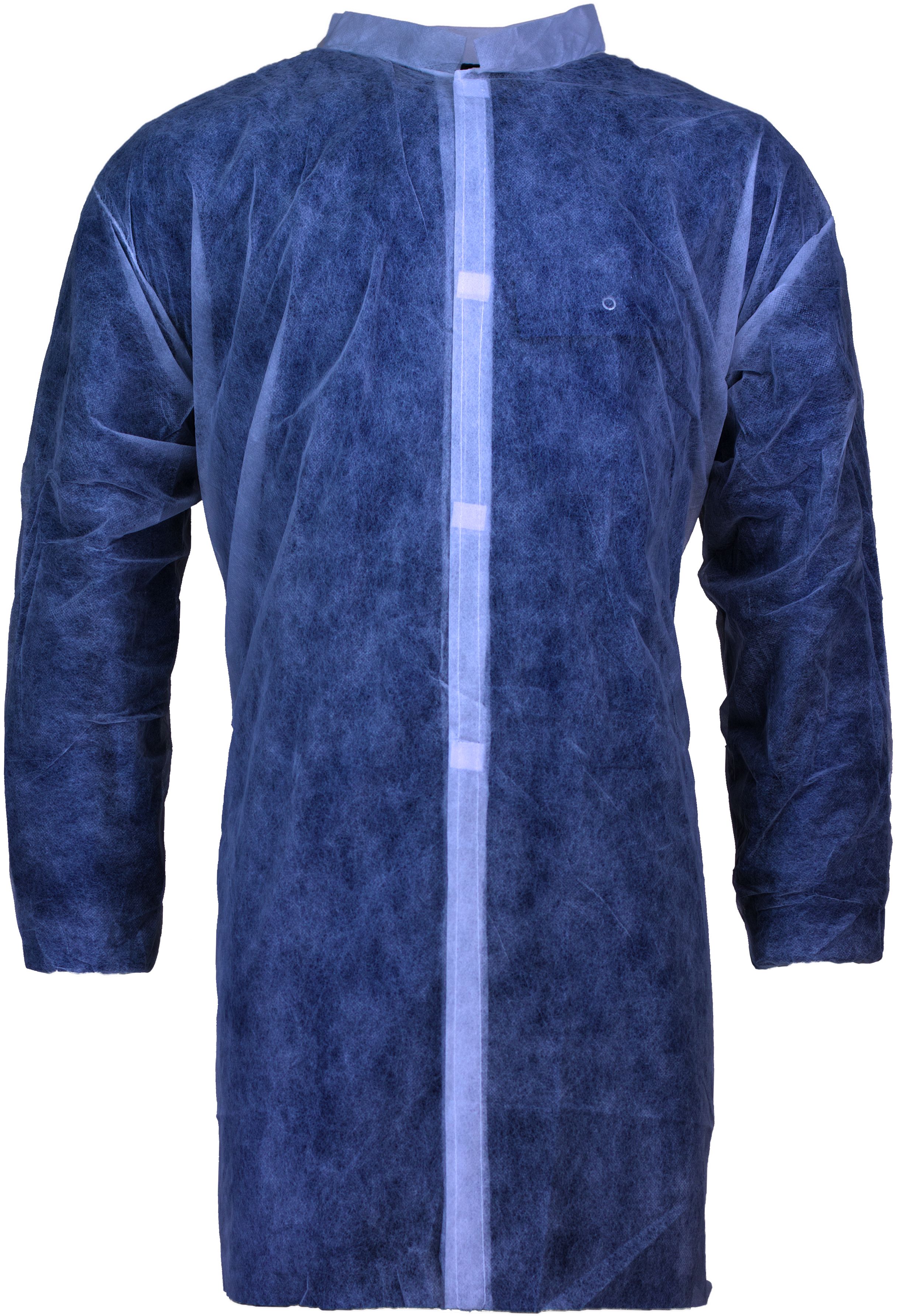 pkio-kv30b_1 Asatex PKIO-KV30B disposable visitor gown with velcro fastener