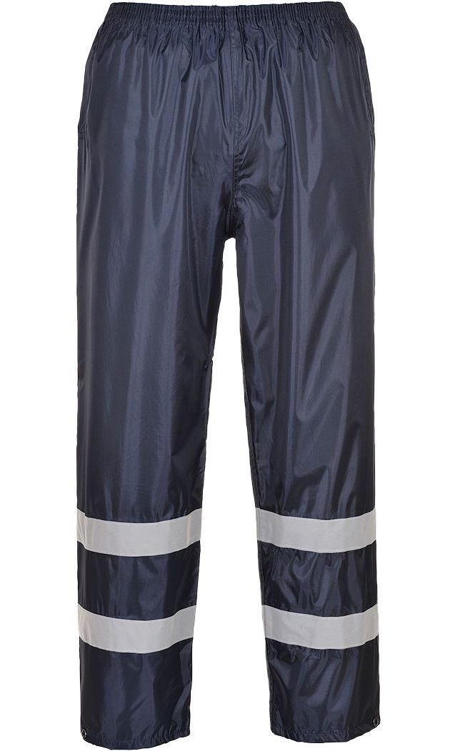 Portwest Iona F441 classic rain trousers with reflective tape