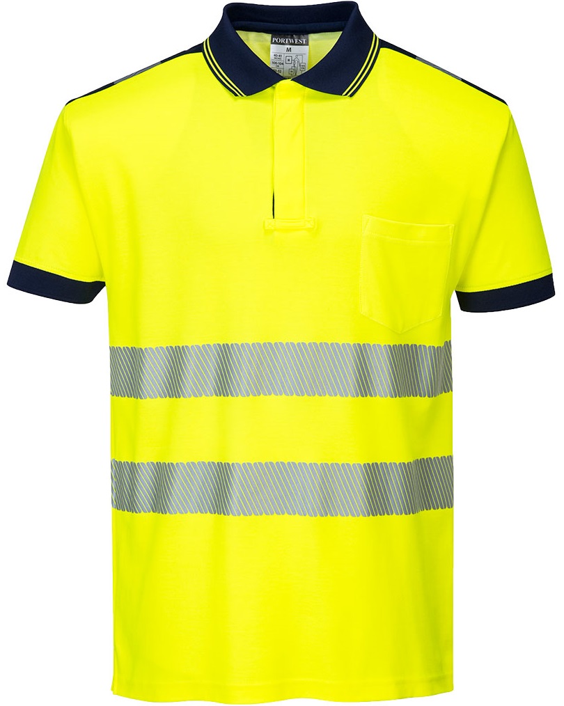 T180YNR Portwest T180 PW3 Warnschutz-Poloshirt