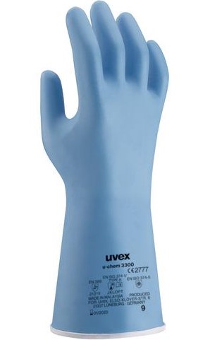 uvex 60971 u-chem 3300 chemical protection gloves food grade