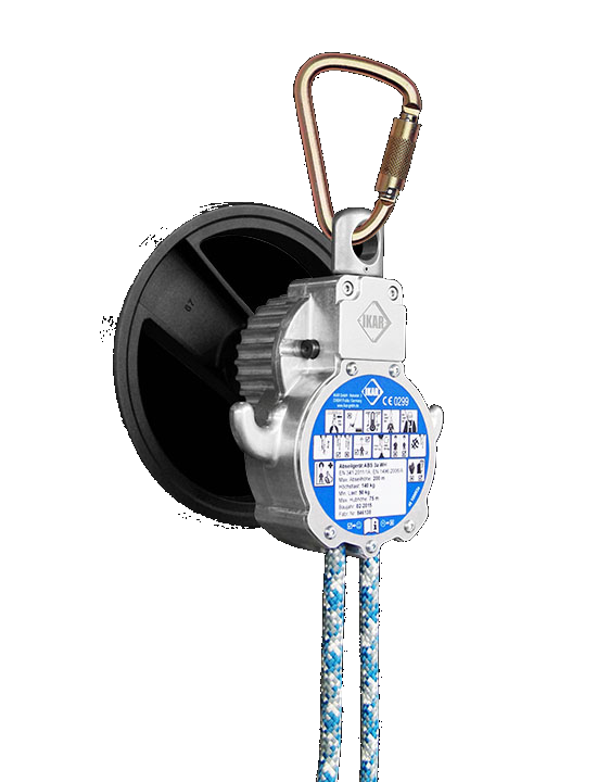 mas-56001-20 M.A.S descender and rescue device set Favorit HUB with swivel suspension