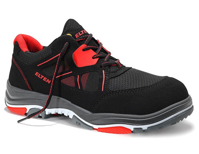 1nCkIqrun9IZyO Elten ANTHONY 7275501 Safety low shoe red Low ESD S1 Type 1