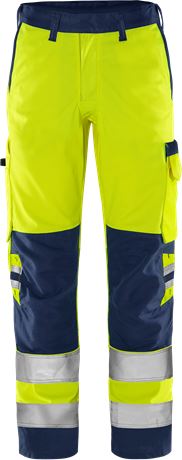 Fristads 131982 Green high-visibility trousers cl. 2 2651 GPLU