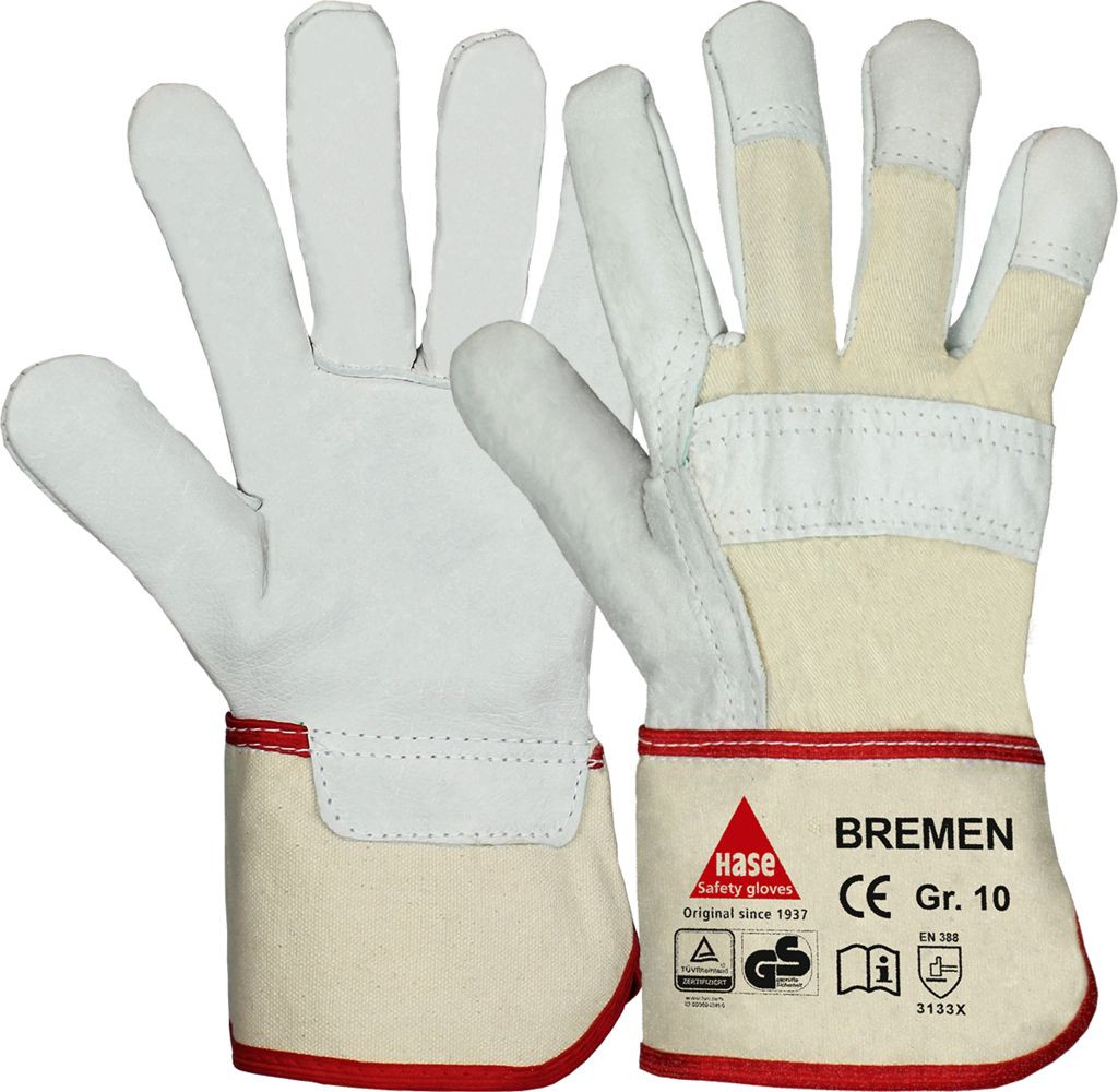 Hase 291000 Bremen Rindarbenleder-Schutzhandschuhe