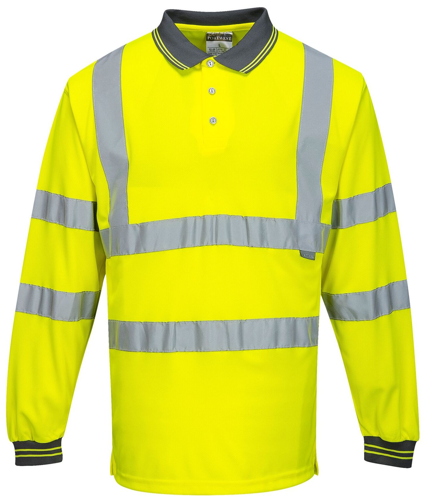 Portwest S277 long sleeve warning polo shirt