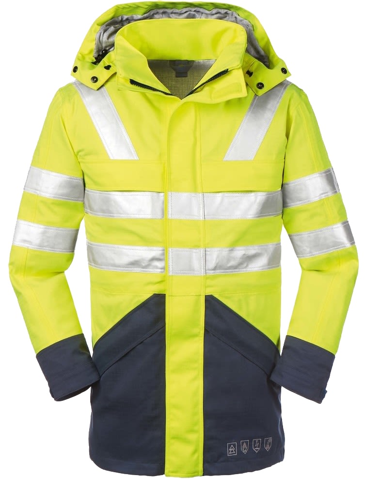 4 Protect EDMONTON 3510 Multinorm warning jacket bright yellow marine