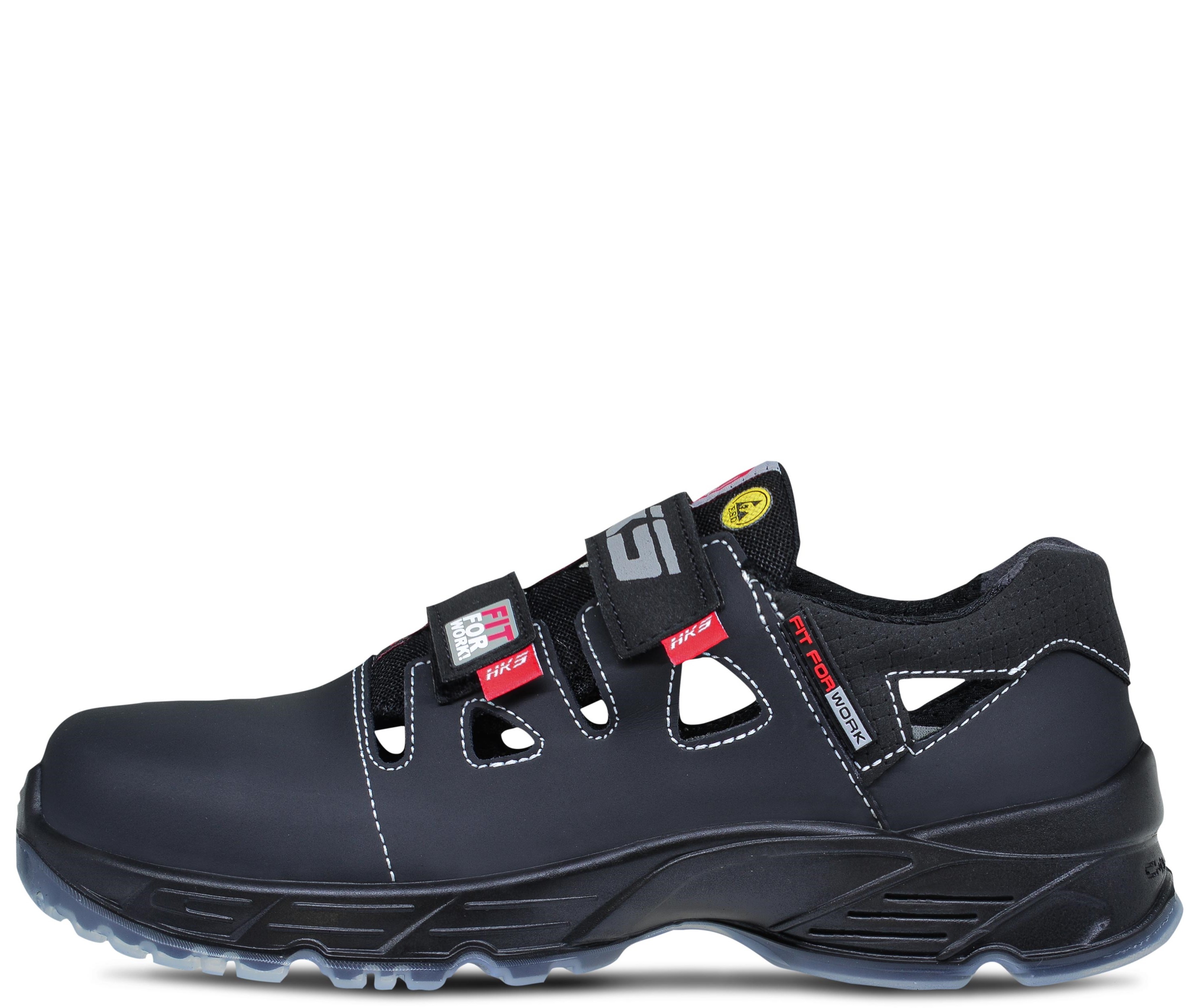 Solar-v01 HKS Challenger Solar Sandalen S1 SRC ESD mit Klettverschluss schwarz