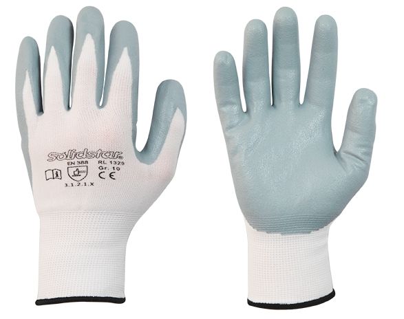 001329-1 Solidstar 1329 Nitrile Foam Nylon Fine Knit Gloves