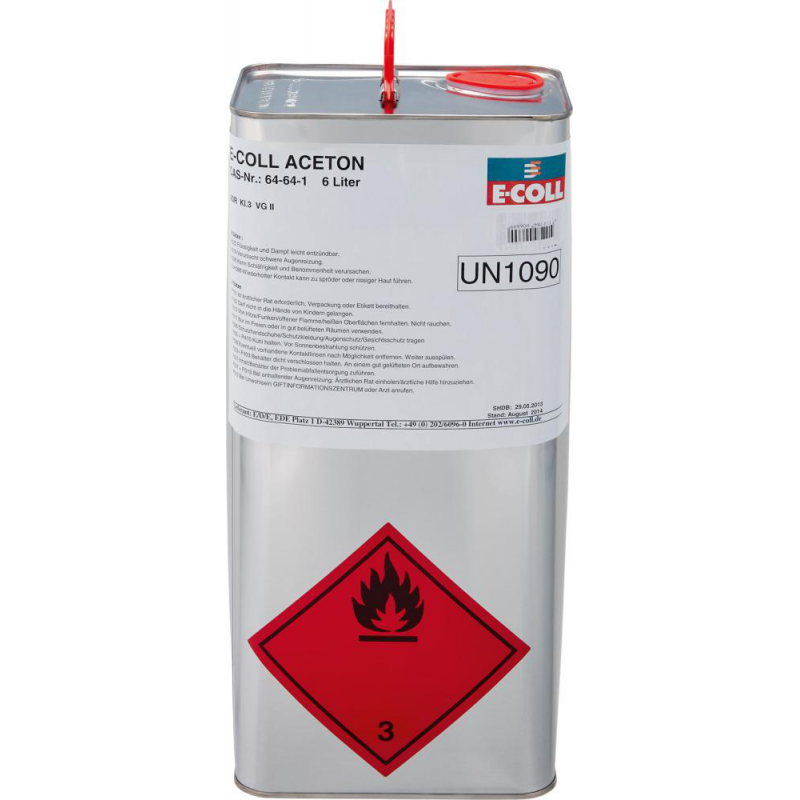 E-COLL Acetone 6L Canister