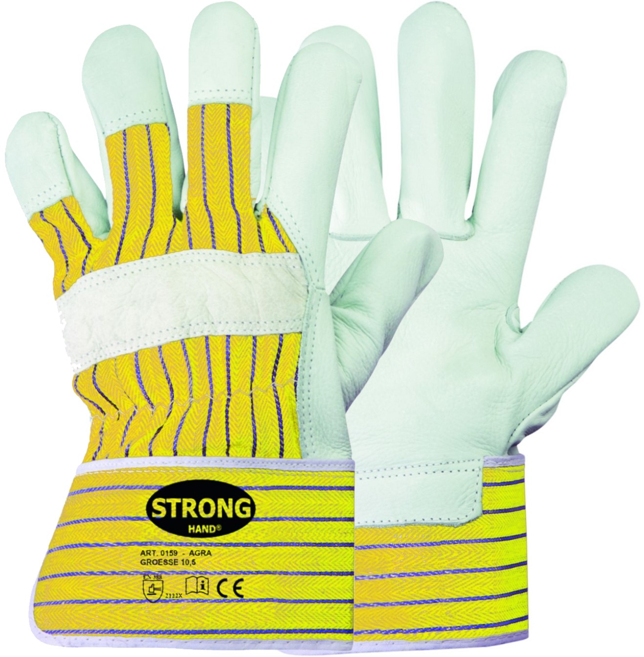 agra-0159 Stronghand 0159 Agra cowhide full leather protective gloves