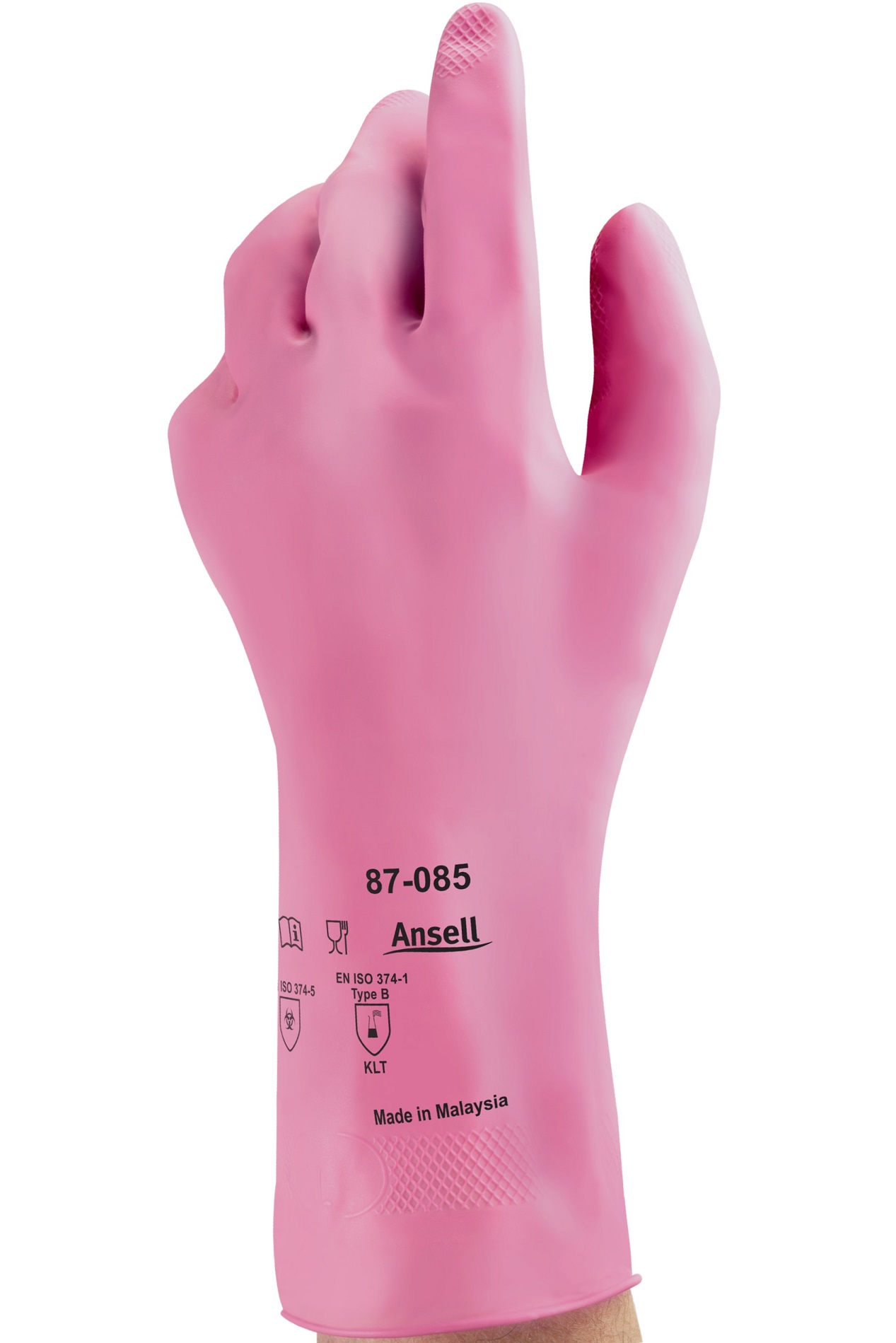 Ansell AlphaTec 87-085 Latex chemical protective gloves