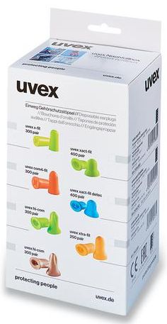 2363808ifRcrkGhsG7WK uvex 2124013 xact-fit detec earplugs refill box - 400 pairs