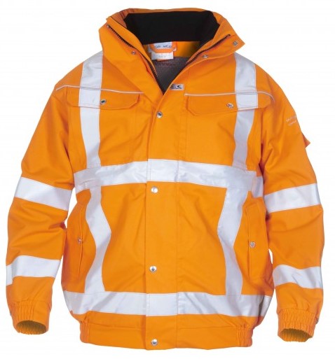 Hydrowear Foxhol 04021601P High visibility rain pilot jacket fluorescent orange