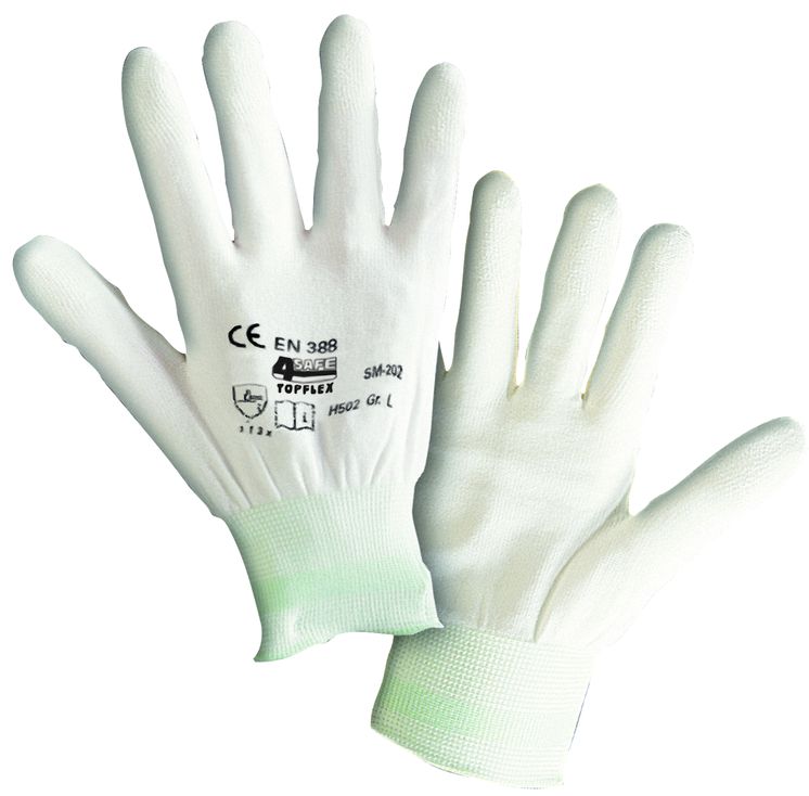 h502 4Safe H502 Topflex protective gloves with PU coating on the fingertips
