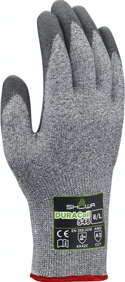 546 SHOWA 546 Duracoil PU cut protection gloves level C