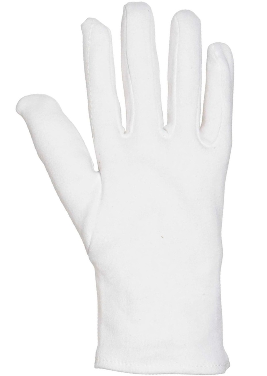 100_34908 corsair tricot cotton gloves medium food grade