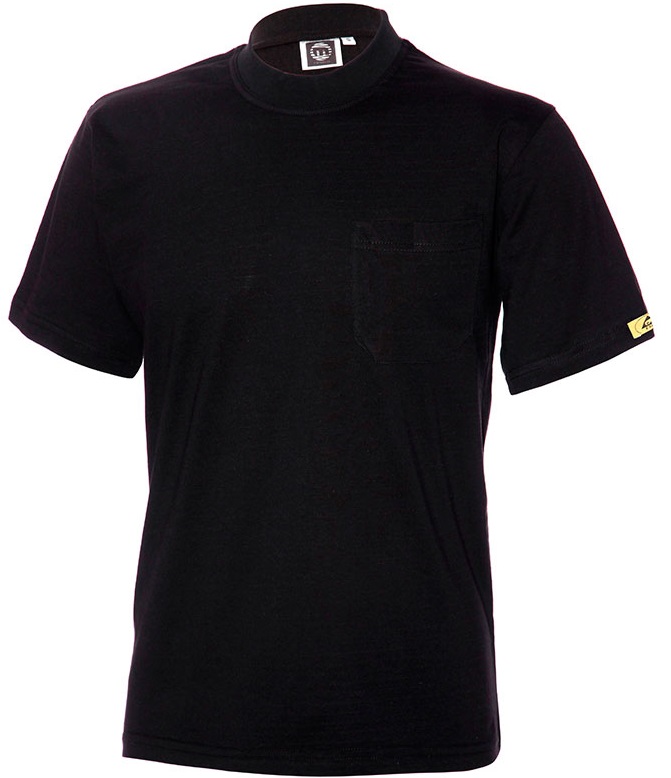 *SALE* ESD T-Shirt kurzarm schwarz 150g/m²