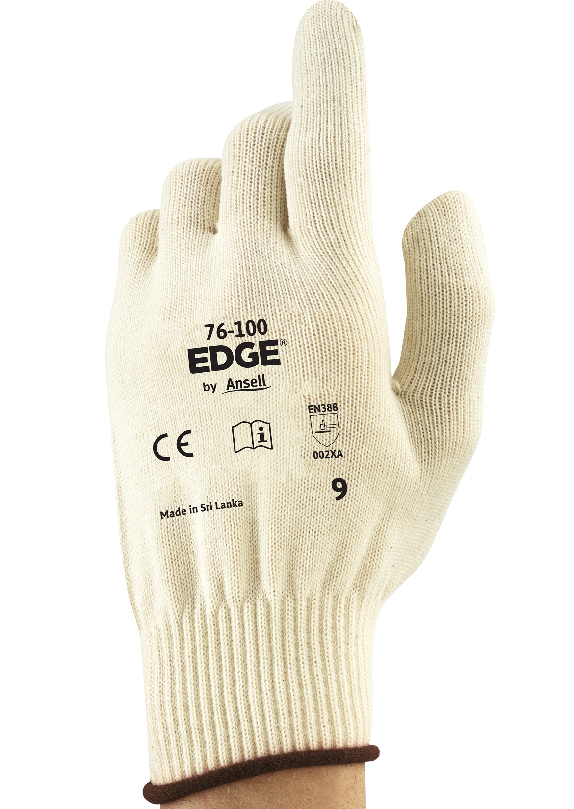 Ansell Edge 76-100 Cotton Protective Gloves 