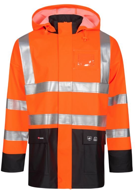 Lyngsøe LR9015 Warnschutz-Regenjacke PU/PVC