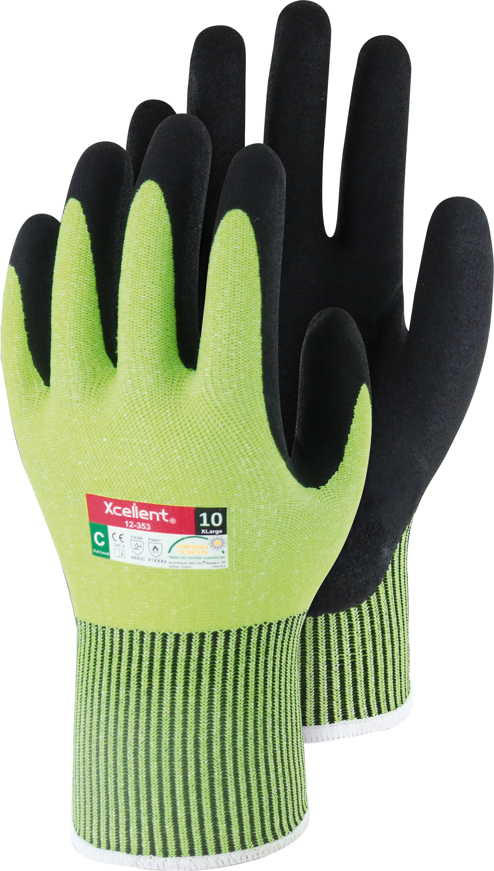 XC12353 Triuso Xcellent XC12353 Nitrile Cut Protection Gloves Level C