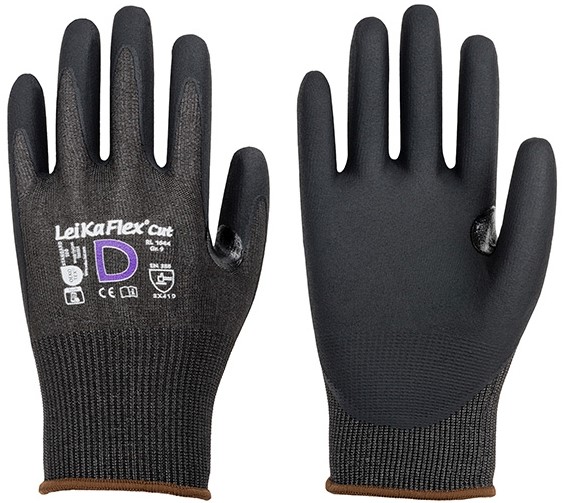LeiKaFlex 1644 Nitrile Foam Cut Protection Gloves Level D