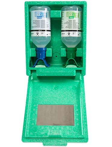 Plum 4862 Combibox DUO with 500 ml pH Neutral DUO and 500 ml Eye Rinse DUO