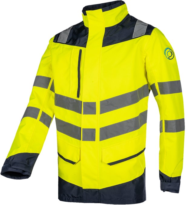 682A_292___SIL Sioen Birkum 682AA2L2R ECO high visibility rain jacket