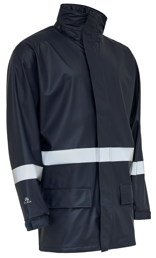 ELKA Rainwear 026350 Securetech Multinorm PU jacket with reflective stripes