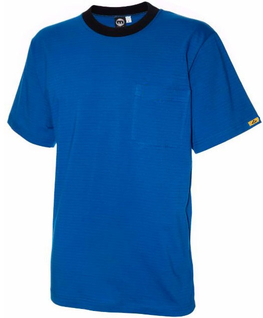 ESD T-Shirt short sleeve cornblue 150g/m²