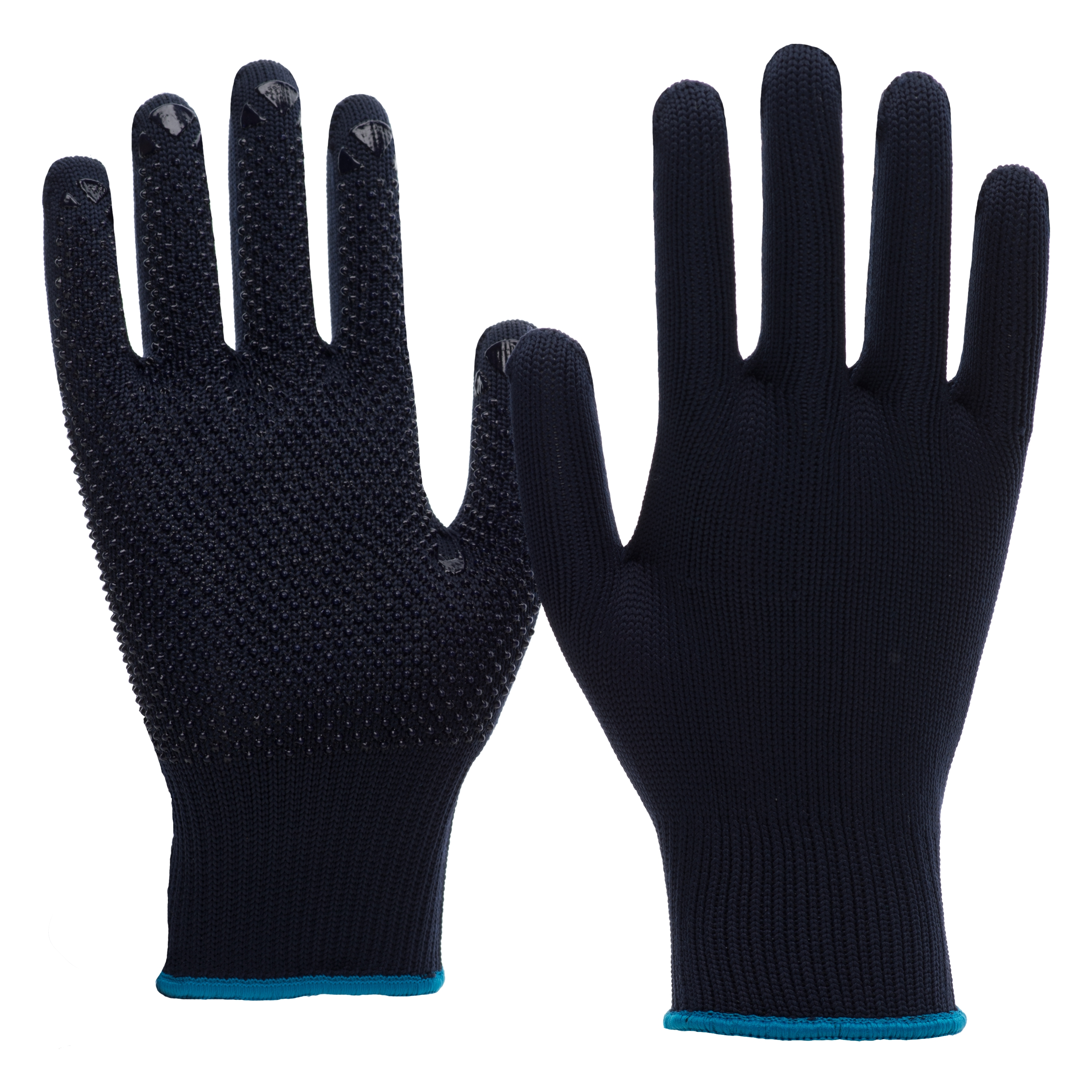 Nitras 6101 Nylon-Baumwoll-Strickhandschuhe mit PVC-Noppen