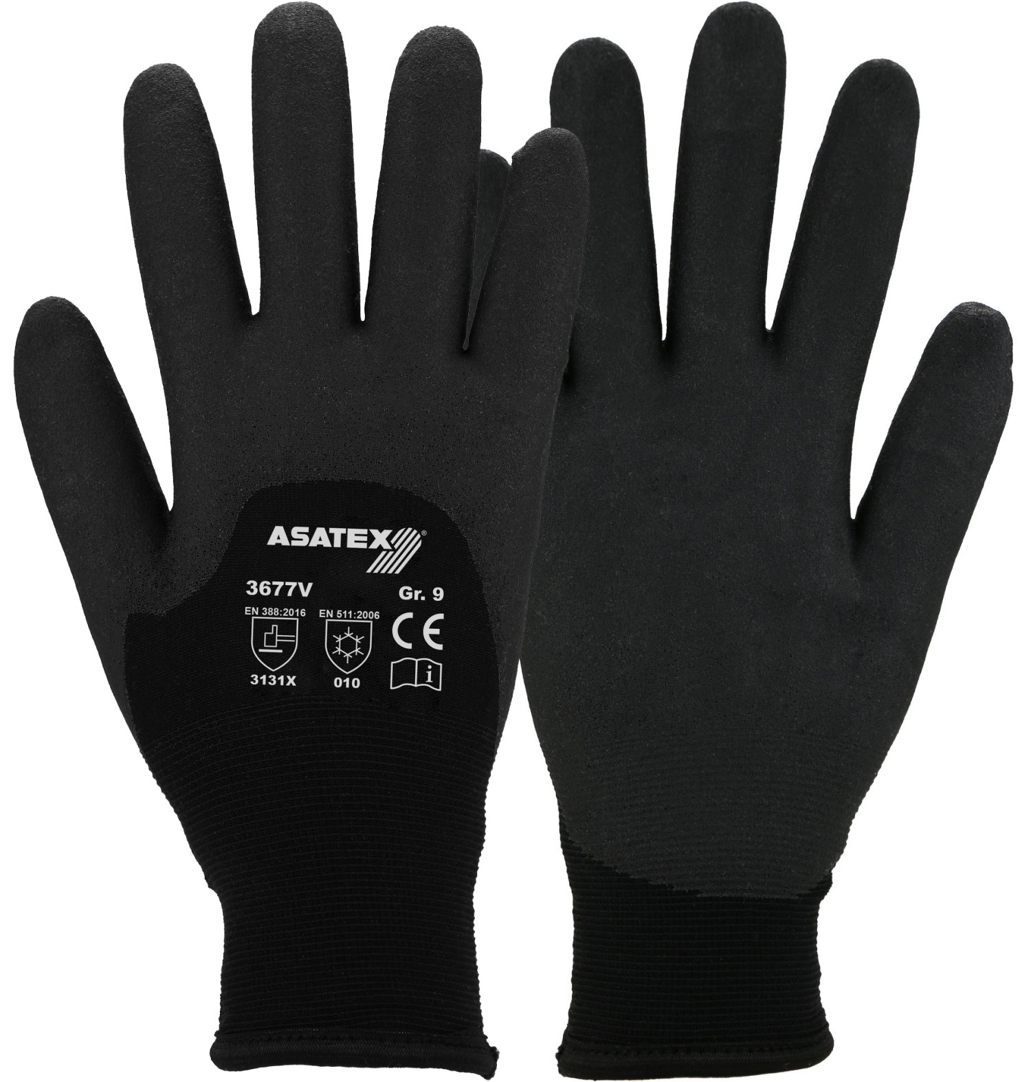 Asatex 3677V cold protection gloves with HPT coating 