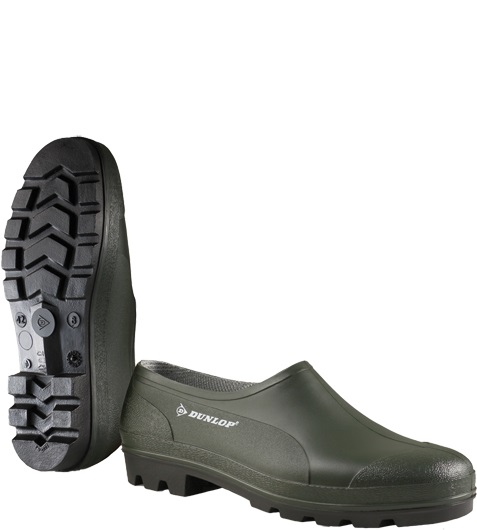 1553 Dunlop Bicolour PVC clog B350611 green without protective function