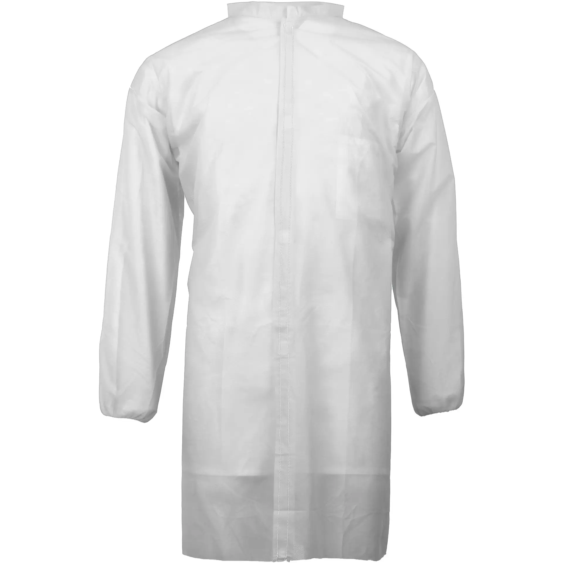 PKIO-KV30W_1 Asatex PKIO-KV30W disposable visitor gown with velcro fastener